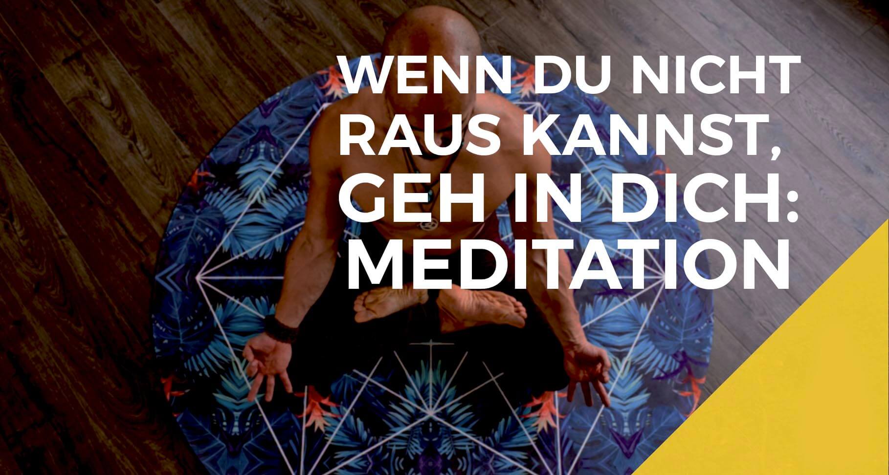 wie meditiere ich richtig