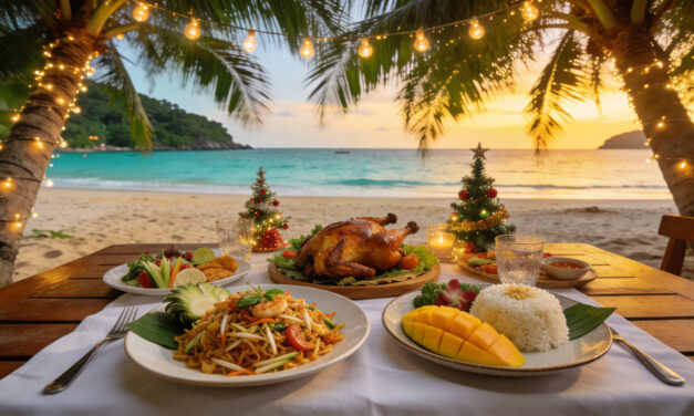 Weihnachtsessen in Koh Phangan