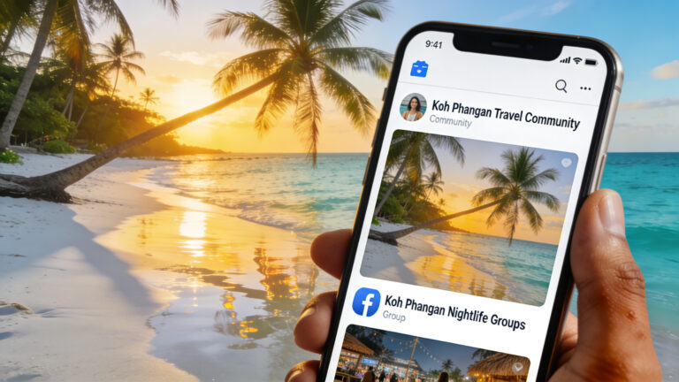 Facebook Gruppen mit Koh Phangan Bezug